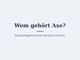 Wem gehört Axe? Eigentümer und Konzernstruktur 2