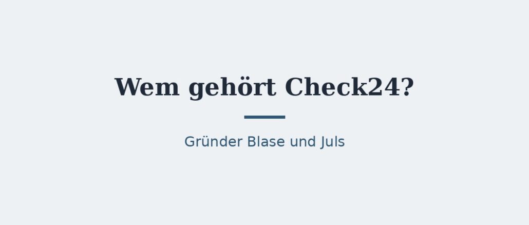 Check24 – Titelbild Check24 – Titelbild