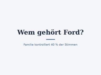 Wem gehört Ford? Die Rolle der Ford-Familie 4