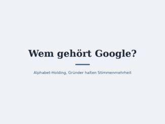 Wem gehört Google? Eigentümer und Konzernstruktur 4
