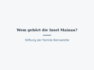 Wem gehört die Insel Mainau? Eigentümerin und Stiftung 2
