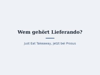 Wem gehört Lieferando? Konzernstruktur erklärt 2