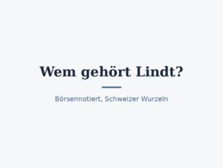 Wem gehört Lindt? Eigentümer und Aktionäre 6