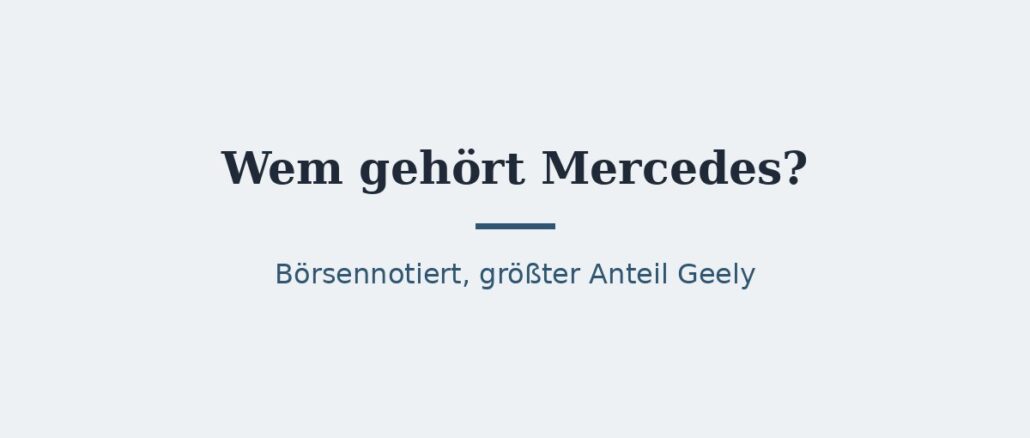 Mercedes – Titelbild Mercedes – Titelbild