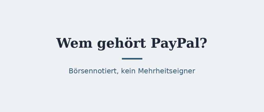 PayPal – Titelbild PayPal – Titelbild