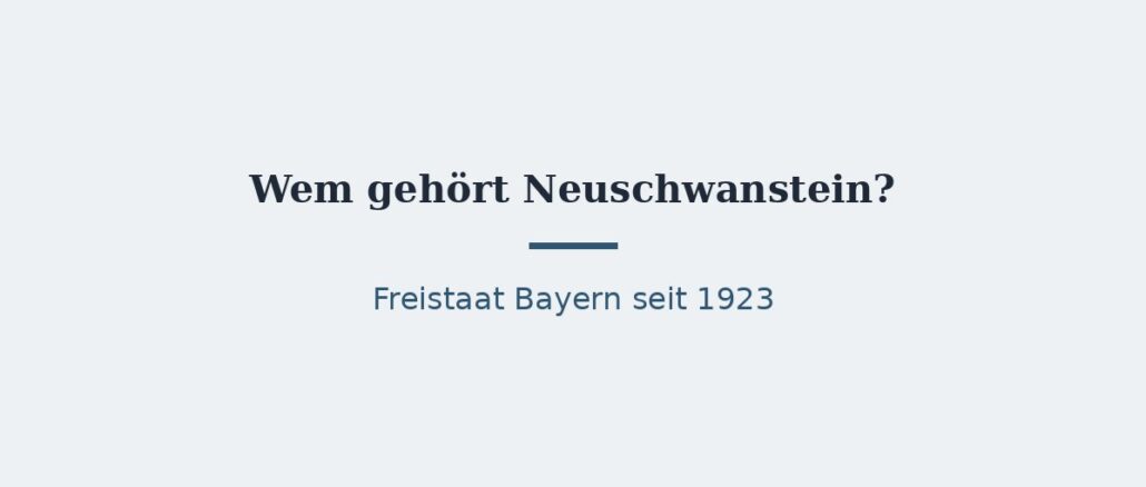 Schloss Neuschwanstein – Titelbild
