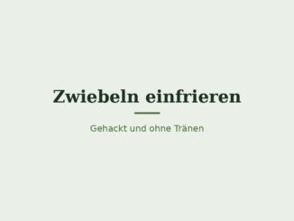 Zwiebeln einfrieren – Titelbild