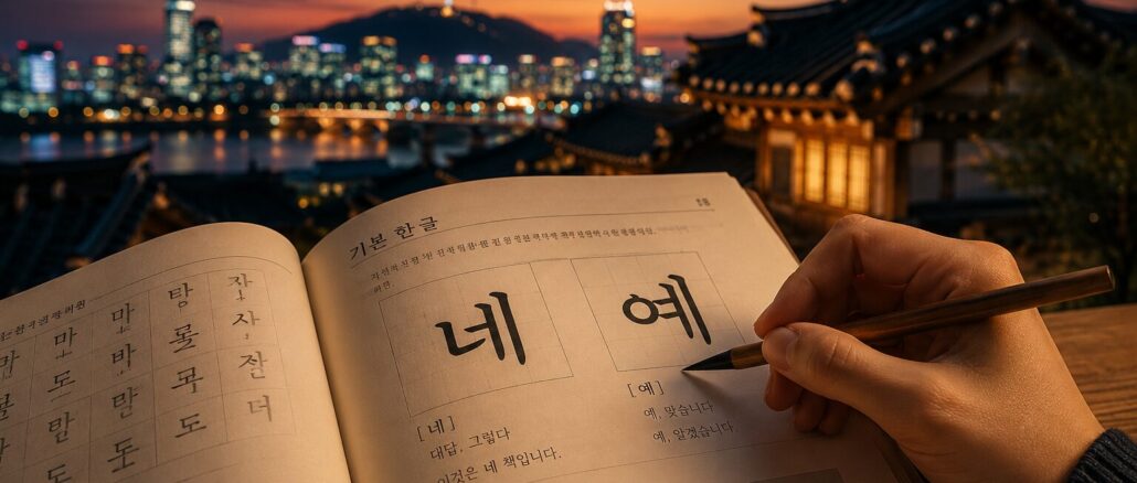 „Ja“ auf Koreanisch