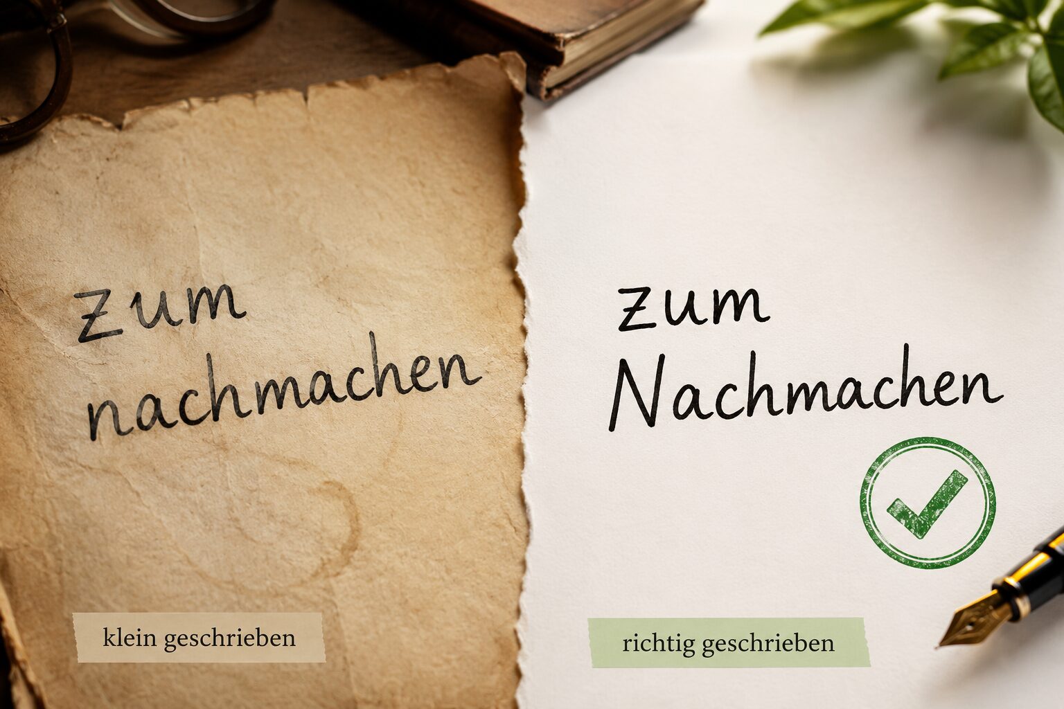 „Zum Nachmachen": groß oder klein, die Grundregel